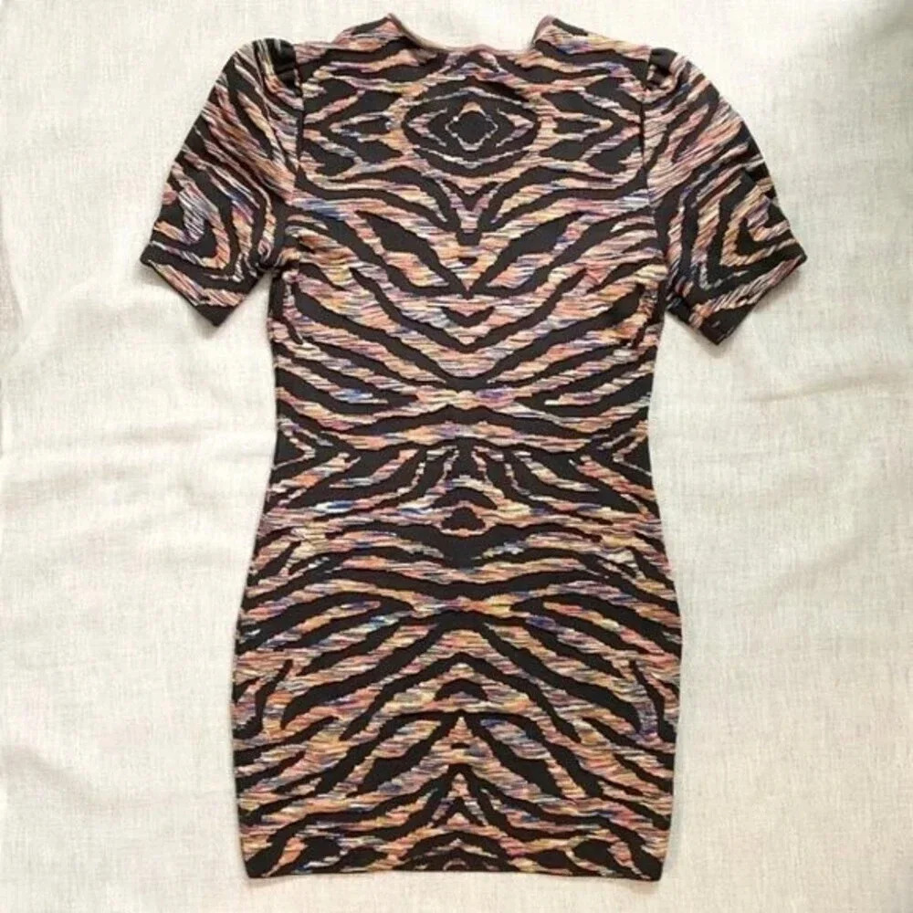 Free People 3D Knit Jacquard Bodycon Mini Dress - Picture 14 of 16